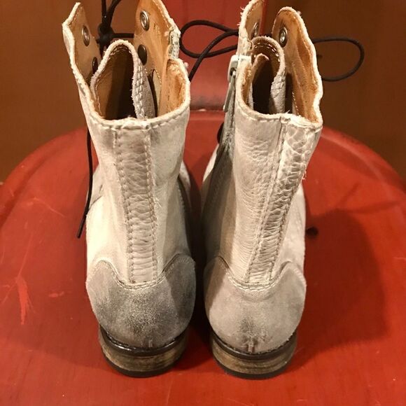 Rebels lace up combat leather boots size M06 - Picture 3 of 8